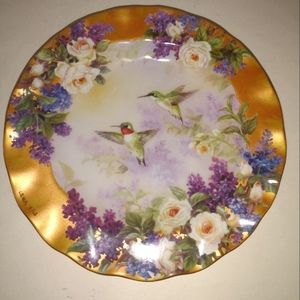 Delicate Treasures Beautiful Hummingbird plate # 63238